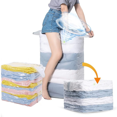 [Moisture-Proof Towels Clothes Vacuum Compression Bag] [High Capacity Space Saving Travel Storage Bags] [Dustproof Transparent Quilt Blanket Container Bag] [Moisture-Proof Towels Clothes Sorting Organizer]