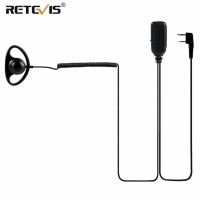 Retevis EEK017 2Pin Earpiece VOX/PTT Switch D-Shape Headset For Baofeng UV 5R Retevis RB618 H777 RT622 RT81 RT3S Walkie Talkie