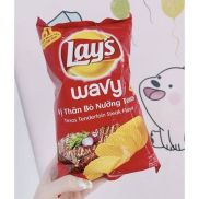 Bánh Snack Lays Vị Thăn Bò Nướng Texas - Siêu Hot 2 Gói