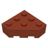 Lego part (ชิ้นส่วนเลโก้) No.30505 Wedge 3 x 3 Facet