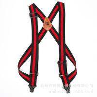 Men Adjustable Pants Belt Elasticated Suspender Straps X Shape Clip-on Mens Suspenders Strap Clip-on Trousers ce Belt