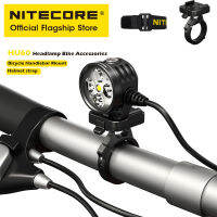 NITECORE HU60 Bike Headlamp Handle Bar Mount for 31mm-35mm Handlebar, Headlight Helmet Starp, Headlights Set with Remote Control