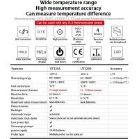 UNI-T Mini Contact Type Thermometer; UT320A/UT320D Industrial Contact Thermometer/Thermocouple Thermometer