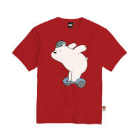 เสื้อยืดแขนสั้น คอกลม พิมพ์ลายกราฟฟิค We Bare Bears สําหรับเด็ก