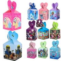 Cartoon Candy Box Party Decoration Encanto Princess Stitch Spiderman Bear Robot Gift Box Baby Shower Birthdar Party Box Supplies Gift Wrapping  Bags