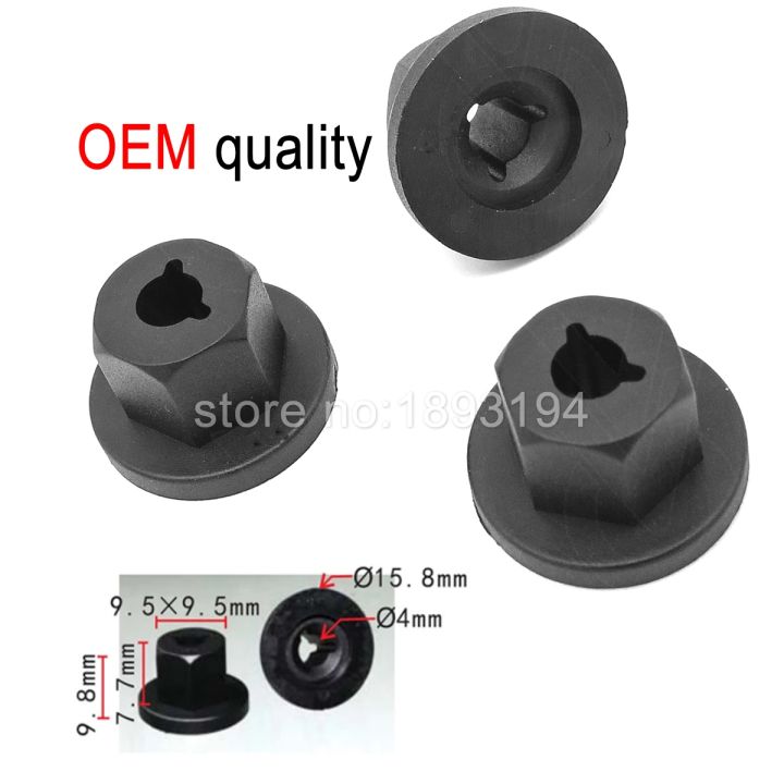 10-50-100-500x-oem-saab-plastic-nuts-unthreaded-4mm-diameter-hole-bumpers-wheel-arch-lining-for-gm-ford-90413589-180942