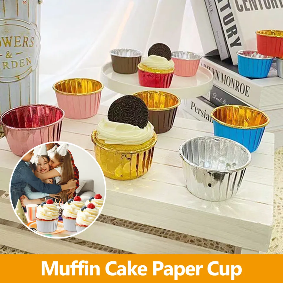 Grease-proof Paper Cup Cake Liners Baking Cups Muffin Cupcake Cases For  Wedding Birthday Baby Shower Party Cake - The Monita Store