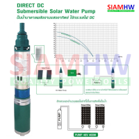 ซับเมอร์ส ปั๊มบาดาล โซล่าร์เซลล์ SYDC48V/ I-50-3-0.4-1 เกลียวออก 1.5" 500W 48V (ราคาเฉพาะชุดปั๊ม)