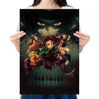 hotx【DT】 Anime Demon Slayers Cover Posters Comic Paper Poster Printed Painting Wall Stickers