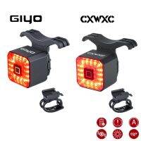 ✱ GIYO CXWXC Smart Bike Brake Light Tail Rear USB Cycling Light Bike Light Auto Stop LED Back Rechargeable IPX6 Waterproof Safety