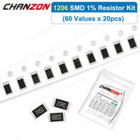 【2023】1200Pcslot 60 Values 1206 1 High Precision SMD Resistor Kit 0 1 120 200 470 1K 4.7K 20K 33K Ohm 14W Resistance Assortment Set