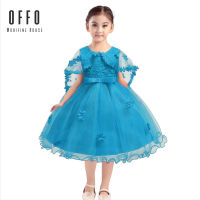 Offo.Shop  L17 ชุดเดรสกผู้หญิงลายลูกไม้แขนกุดปลาย กระโปรงระบายลูกไม้นำเข้าสวยเริศ ใช้ใส่ออกงาน  ดีไซส์หรู  ราคาถูกสุดค้ม (พร้อมส่งในไทย)