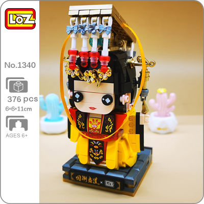 LOZ 1340 Tang Dynasty Empress Wu Zetian Crown Emperor Queen ตุ๊กตาฐานรุ่น Mini Blocks อิฐของเล่นสำหรับเด็กไม่มีกล่อง