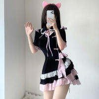 วันฮาโลวีน Lolita ชุดเดรส Lolita Dark Hot Girls lo กระโปรงปรับปรุงกระโปรงกี่เพ้าอะนิเมะ