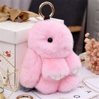 Imitation rabbit fur pretending to be dead rabbit accessories cute rabbit key chain pendant doll machine 2022