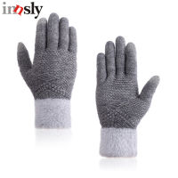 Winter Knitted Gloves Womens Touch Screen Soft Full Finger Gloves Keep Warm Ladies Basic Wrist Mittens Female Outdoor Gloves