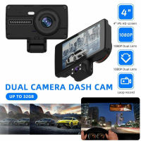 Dual Lens Car Dvr Dash Cam Video Recorder G-Sensor Hd 1080P กล้องด้านหน้าและด้านหลัง Night Vision ที่จอดรถ Monitor【fast】