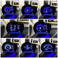 Newest Car Head Up Display OBD2  Smart Car HUD Turbo Gauge Digital Odometer Security Alarm Water&amp;Oil Temp RPM Auto Meter