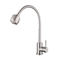 304 Stainless Steel Kitchen Cold and Hot Universal Pipe Faucet Lead Free Vegetable Washing Basin Rotating Kitchen Sink Faucet