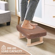 Đế chân ghế gỗ, 16 inch Ghế kê chân đi vệ sinh nhỏ với không đệm chống