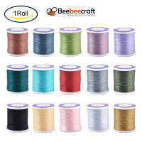 1 Roll Nylon Beading Threads for Beads White 0.1mm about 54.68 yards(50m)/roll