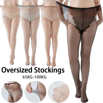 30D Plus Size Womens Super Elastic Body Shaper Pantyhose Tight And