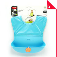 OXO : OXO6128900* ผ้ากันเปื้อน Tot Silicone Roll Up Bib with Comfort-Fit Fabric Neck (mixed colors)