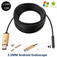 【Eco-friendly】 โทรศัพท์ Endoscope กล้องส่องในท่อกันน้ำในการตรวจสอบ USB กล้องวิดีโอเลนส์5/10ม. 6ไฟ LED Hd 640*480สำหรับสมาร์ทโฟน