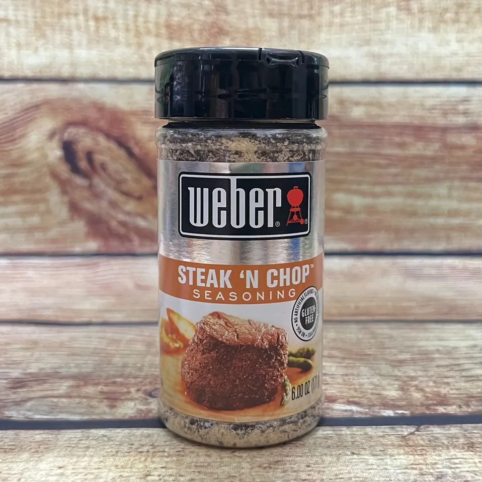 Weber Steak 'N Chop Seasoning, 6 oz 