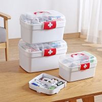 Large Capacity Medicine Organizer Storage Container Family First Aid Chest Portable Emergency Kit Box Medicine  First Aid Storage