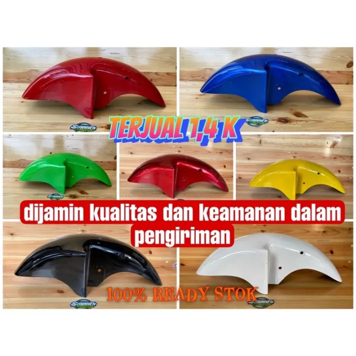 Slebor depan ninja R warna merah kuning biru hijau hitam putih | Lazada