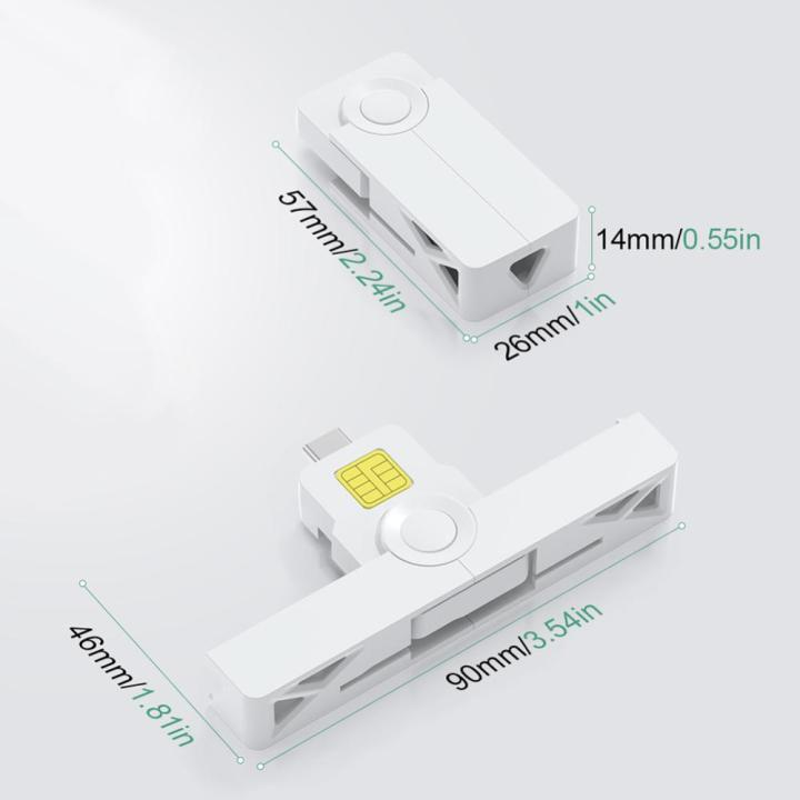 เครื่องอ่านการ์ดอัจฉริยะแบบพกพา-usb2-0เครื่องอ่านวีซ่าประเภท-c-usb-เครื่องอ่านการ์ดบัตรเอทีเอ็มสำหรับการรักษาความปลอดภัยใบรับรองดิจิทัล