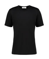 Knit Shirt Co. Iconic Pima Tees Black เสื้อยืดคอกลม ผ้าฝ้าย pima cotton 100% สีดำ