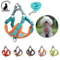 derZ441 ยอดฮิต - / No Pull Pet Dog Harness And Leash Set Adjustable Puppy Cat Harness Vest Reflective Walking Lead Leash For Small Dogs Chihuahua