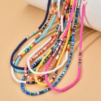 ZMZY Tali Lanyard Ponsel Boho Panjang Modis Tali Manik-manik Mata Warna-warni untuk Casing Ponsel Perhiasan Rantai Ponsel Gantung