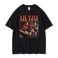 Mens Large T-shirt Rapper Lil Tjay Hip Hop Graphic Tshirt Male Vintage Tshirts Men Harajuku Oversized Cotton T Shirts