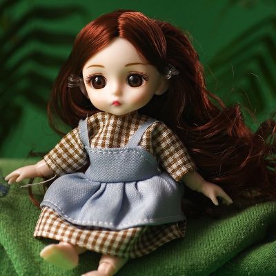 【Ready Stock】⚡ ตุ๊กตา ผิวขาวหน้าเกาหลี ตาแก้วมีขนตา ขนาด 16 cm ตุ๊กตาทารก ตุ๊กตาบาโบลี่ ตุ๊กตา ของเล่น
