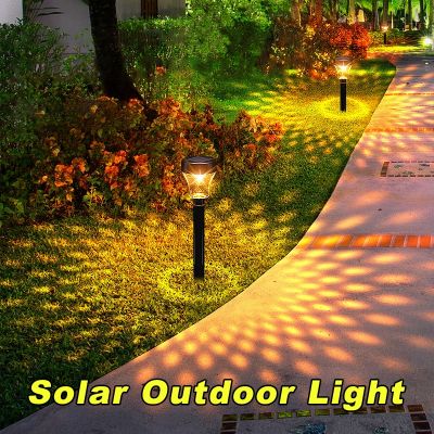 Solar Outdoor Lights New Garden Lamps Powered Waterproof Landscape Path for Yard Backyard Lawn Patio Decorative LED Lighting Power Points  Switches Sa