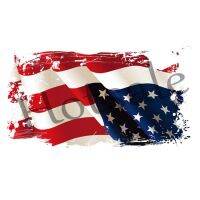 【hot sale】 ❀✕﹍ B15 American Flag Patches Washable Heat Transfer Iron On Patches DIY Accessory Decoration Print On Clothes