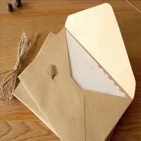 50PCSlot NEW Vintage simple Kraft paper envelope 16*11cm diy Gift envelopes for wedding red envelope supplies