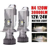 ไฟรถยนต์2เท่า12โวลต์24โวลต์120วัตต์30000LM H4 9003ไฟหน้ารถมอเตอร์ไซค์แบบ LED หลอดไฟโปรเจ็คเตอร์ขนาดเล็กอัตโนมัติคู่โคมไฟส่องแสงต่ำกันน้ำ