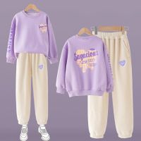 Autumn 2023 Girls Clothes Sets Outfits Kids Baby Long Sleeve Sweatshirt + Pants 2Pcs Children Clothing Suits 5 6 8 10 12 14 Years