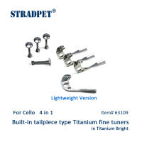 ชุดปุ่มปรับละเอียดไทเทเนียมในตัว STRAD,4 Dalam 1Set,สำหรับ Tuk Cello,Dalam Pilihan Kelabu Cerah atau,Versi Ringan