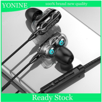 YONINE 2022ใหม่3.5มิลลิเมตรสายหูฟังกับเบสหูฟังสเตอริโอหูฟังเพลงกีฬาเล่นเกมชุดหูฟังพร้อมไมโครโฟนสำหรับ Xiaomi โทรศัพท์