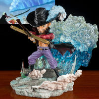 โมเดลวันพีช Hawk Eyes Dracule Mihawk(Marineford Arc. Ver.) Seven Warlords of the Sea Strongest Swordsman in the One Piece World การ์ตูน PVC GK Figure การฟื้นฟูฉาก ฟิกเกอร์ Zoro Master ปรมาจารย์ Oka Shichibukai