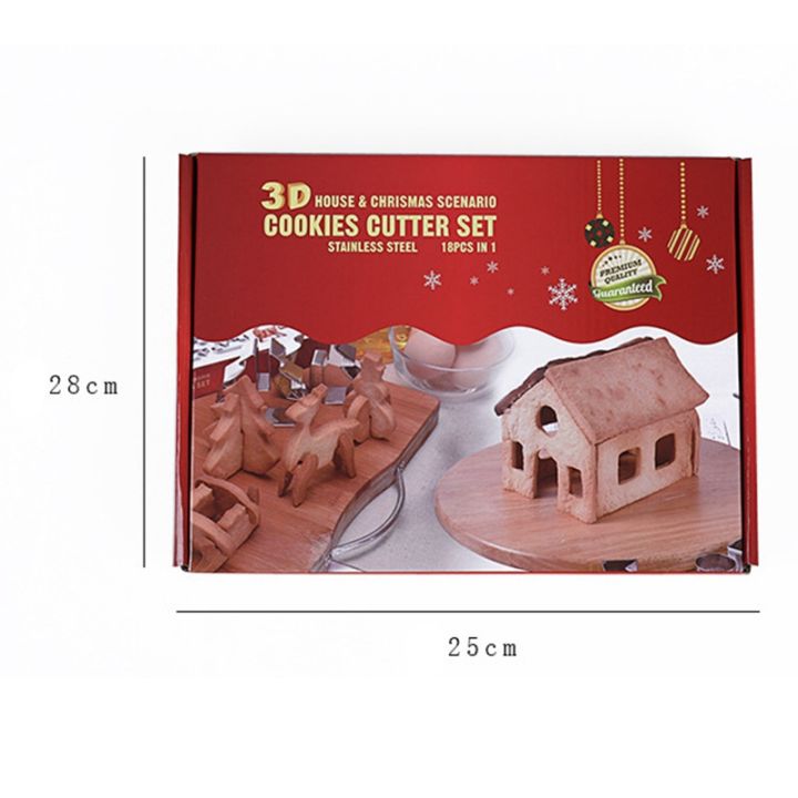 18pcs-3d-gingerbread-house-stainless-steel-christmas-scenario-cookie-cutters-set-biscuit-mold-fondant-cutter-baking-tool