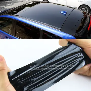 Black Ultra Gloss Piano Black Vinyl Film Car Decal Wrap Sticker Gloss Black  Air-Release Vinyl