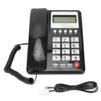 KX‑T8001CID Corded Telephone Caller ID Semi Hands Free Clear Display Office Telephone for Home Hotel Office