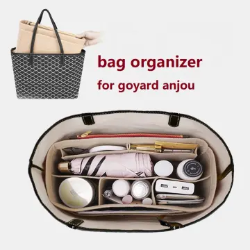 Suedette Regular Style Leather Handbag Organizer for Goyard St Louis GM and Anjou  GM