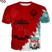 2023 NewCLOOCL Liverpool Men เสื้อยืด3D พิมพ์ฤดูร้อนลำลองคอกลม Tops